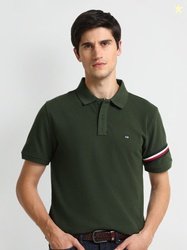 Arrow Sport Polo Collar Short Sleeves Cotton T-shirt