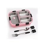Stainless Steel Lunch Box – Leakproof, Durable & Stylish for Office, School & Travel (Baby Pink)