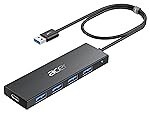 Acer USB Hub for Laptops 4-in-1, Multi USB 3.0 Port Hub Extension Adapter, Type A Splitter Extender for Keyboard, Mouse, Compatible with acer PC, XPS, Surface, ThinkPad – 2FT/60cm