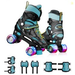 Lifelong Kids Adjustable Skating Shoes with LED Lights  Inline Roller