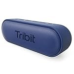 Tribit Updated Version XSound Go Wireless Bluetooth 5.3 Speakers with Loud Stereo Sound & Rich Bass 16W,24H Playtime,150 ft Bluetooth Range,Outdoor Lightweight IPX7 Waterproof,Built-in Mic(Blue)