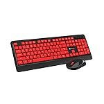 Portronics Key5 Combo Wireless Keyboard and Mouse Set, with 2.4 GHz USB Receiver, Silent Keystrokes, 1200 DPI Optical Tracking, Full-Sized Keyboard, Multimedia Keys for PC, Laptop & USB Supported Devices (Black)