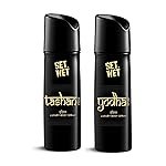 Set Wet Tashan & Yodha Indian Luxury Body Spray I Long Lasting Body Spray for Men I Manly & Luxury Fragrance for Men, 150ml Pack of 2