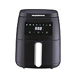 Morphy Richards Digital Air Fryer For Home|1500W With Digital Control|Dual Fan Technology|Adjustable Time & Temperature Control|Voltage Fluctuation Protection|2-Yr Warranty By Brand|Black, 5 liter