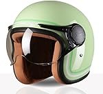 TVS MissFit Women’s Open Face Helmet | Lightweight Shell | Pastel Colors Designed Exclusively for Women | Extreme Comfort Fit for Girls | Clear Visor | DOT & ISI Certified