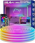 RCUICA 5 Meter Smart RGB Neon LED Strip Lights with App & Remote | Music Sync Rope Light for Room, Gaming, Party, Diwali & Home Decoration
