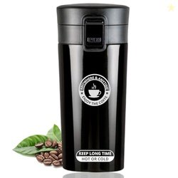 Darkpyro Coffee Mug with Leak Proof Lid,Travel Mug,380ml (Pack of 1) B