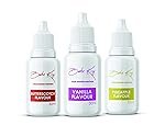 BAKE KING Combo of Butterscotch Pineapple and Vanilla Flavour 30ML Each Essence for Baking Cakes Jams Jelies Cookies Ice Creams and Puddings Liquid Food Essence (Set of 3)