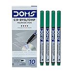 Doms Non-Toxic CD-DVD/OHP Pens (Green x 20 Set)