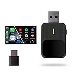 Lifelong 2-in-1 Wireless CarPlay & Android Auto Adapter | Dual Phone Connection, Plug & Play USB Type-A to C, iOS & Android Compatibility, Support OEM Controls |Stick Cast – Bluetooth & Wi-Fi(LLECA25)