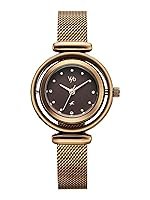Fastrack Vyb Celeste with Quartz Analog Brown Dial Brown Stainless Steel Strap Watch for Girls – FV60118QM01W