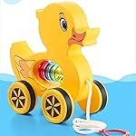 Mini Steps Pull Along Duck Toy – Baby Walking Toy, Safe & Fun Toddler Play Gift