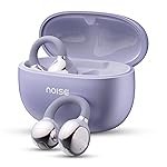 Noise Air Clips Wireless Open Ear Earbuds with Chrome Finish, AirWaveâ¢ Technology,Up-to 40H Playtime, Dual Device Pairing, Quad Mic with ENC,12mm Driver,BTv5.4 (Pearl Purple)