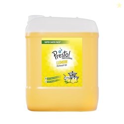 Amazon Brand - Presto! Professional Dishwash Gel | Lemon | 10 Litre |