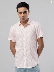 Snitch Men Slim Fit Printed Spread Collar Casual Shirt