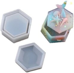 R H lifestyle Hexagonal Shape Silicone Mould With Cap Silicone Fo...mo
