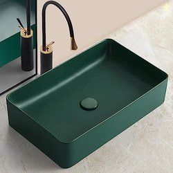 Plantex Rectangular Ceramic Wash Basin/Tabletop Wash Basin/Wash Basin