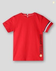 KB TEAM SPIRIT Boys Printed Core Slub Jersey T-Shirt