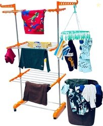 FAVOUR Steel Floor Cloth Dryer Stand O1MSNEW006 (3 Tier)