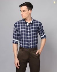 ACE MODE Checked Slim Fit Shirt