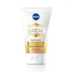 NIVEA Luminous Even Glow 2% AHA Face Wash | Oil-Free Cleanser with Alo