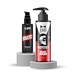 Beardo Godfather Beard Wash & Serum â Beard Softening & Cleansing Combo | Deep Hydration, Frizz Control & Healthy Shine | Purifying & Hydrating Beard and Skin Cleaner | Grooming Essentials for Men â Set of 2