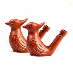 BAALVE Premium Clay Bird Whistle Toy | Handmade Earthen Water Whistle