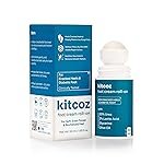 Kitcoz Foot Cream Roll On with 20% Urea, 2% Lactic Acid, Glycerine & Olive Oil for Dry Feet, Cracked Heels & Diabetic Foot | Non Sticky Formulation – 50ml
