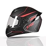TVS XPOD Aerodynamic Helmet for Men-ISI DOT Certified, Ultrawide Visor, Quick Release Strap-Premium Bike Helmet with Enhanced Air Circulation