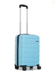 TEAKWOOD LEATHERS Unisex 8 Wheels Trolley Bag, Hard Cabin with Zipper