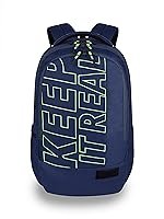 Gear Keep It Real 32 Ltrs Nblue Fl Green School Standard Backpack (Kbpkprelg0503)