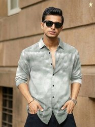 SANBROS Men Regular Fit Printed Cut Away Collar Casual Shirt