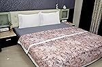Solimo Single Microfiber Quilt|100% Microfiber Exterior|120 GSM|for Mild Winters and Ac Rooms (Ditsy Grey)