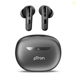 pTron Bassbuds Astra in-Ear TWS Earbuds w/Stereo Sound, 34Hrs Playtime