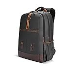 Gear Classic 4 Faux Leather (Without Antitheft) 19″/32L Large Water Resistant Laptop Backpack/Casual Backpack/Daypack/Travel Backpack/College Bag For Men/Women(Black-Brown)