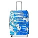 Skybags Trooper 75 Cms Polycarbonate Blue Hardsided Check-in Luggage- Blue & White