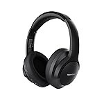 Amazon Basics Pro Series Wireless Noise Cancelling ANC Over Ear Headphone | Bluetooth Headset | USB Charging | 10 m Paring Distance | 74 Hours Battery Life | 40 mm Drivers | IPX4 Rated (Black)