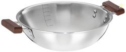 Amazon Brand - Solimo Stainless Steel & Aluminium Triply Kadhai, 26cm,
