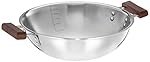 Solimo Stainless Steel & Aluminium Triply Kadhai, 26cm, Silver