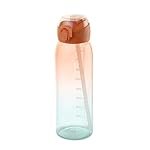 CELLO Inspire Large Sipper Water Bottle, 900ml Orange | Food Grade, Leakproof, Easy to Carry | Gym Straw Water Bottle For Fitness, Office, School, Picnic, Travel, Sports & Outdoor Hydration