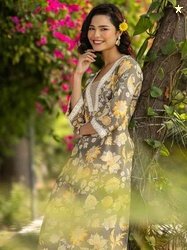 Gerua By Libas Floral Printed Kurta Set