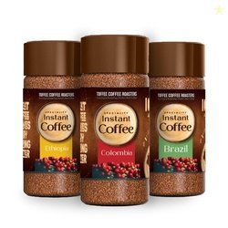 Toffee Coffee Roasters Instant Coffee 50 gm Each - Pack of 3, Assosrte