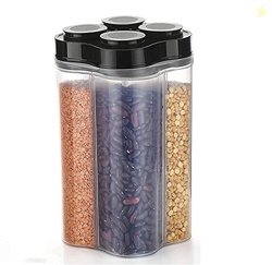 TEX-RO 4 Section Container Jar container kitchen accessories items, ki