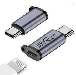 ETZIN USB C Male to Lighting Female Adapter for 15/15 Pro/15 Pro Max/1