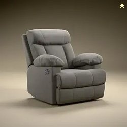 Green Soul Cloud | Single Seater Manual Recliner Sofa | Ultra Soft Sue