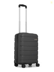 TEAKWOOD LEATHERS Unisex 8 Wheels Trolley Bag, Hard Cabin with Zipper
