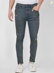 SPYKAR Men Mid-Rise Mildly Distressed Light Fade Cotton Jeans