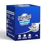 Presto! Power Wash Automatic Dishwasher Detergent powder | 4 Kg | 1 Kg X Pack of 4 | Prevents Stains, Removes Limescale | Sparkling Clean Dishes & Glassware, Tough on Stains & Residue