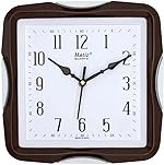 Matiz Analog 30 cm X 30 cm Wall Clock | Brown | with Glass | Standard| 117 Brown White