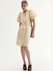 H&M Broderie Anglaise-Sleeved Dress